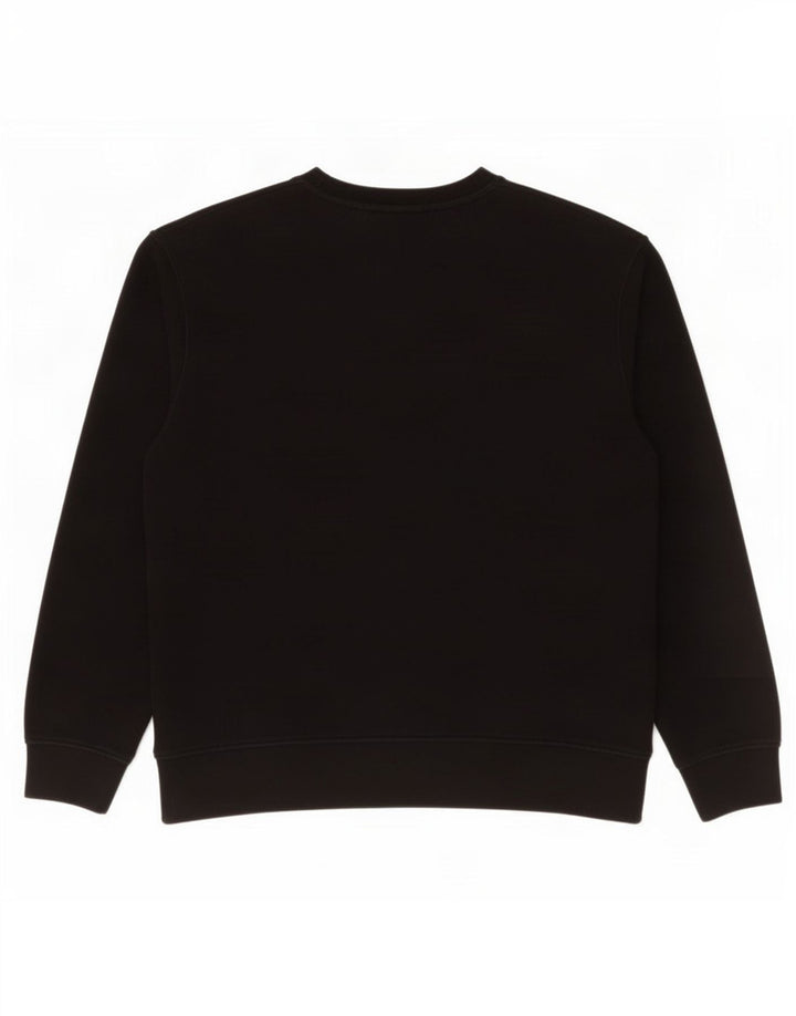 Zara Mens Sweatshirt Jumper Large Black Cotton