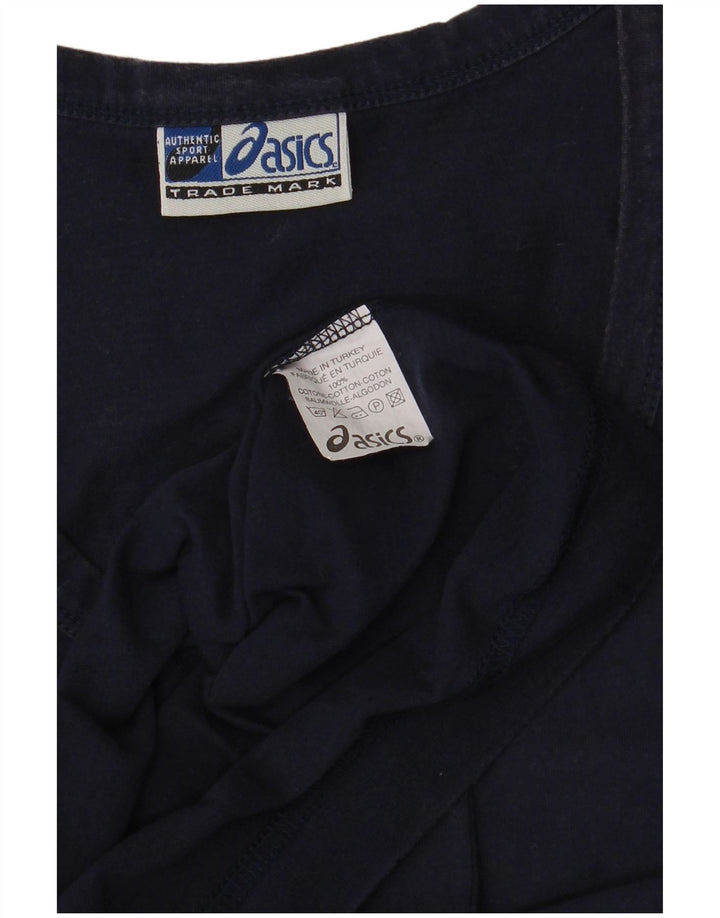 Asics Mens Vest Top XL Navy Blue Cotton