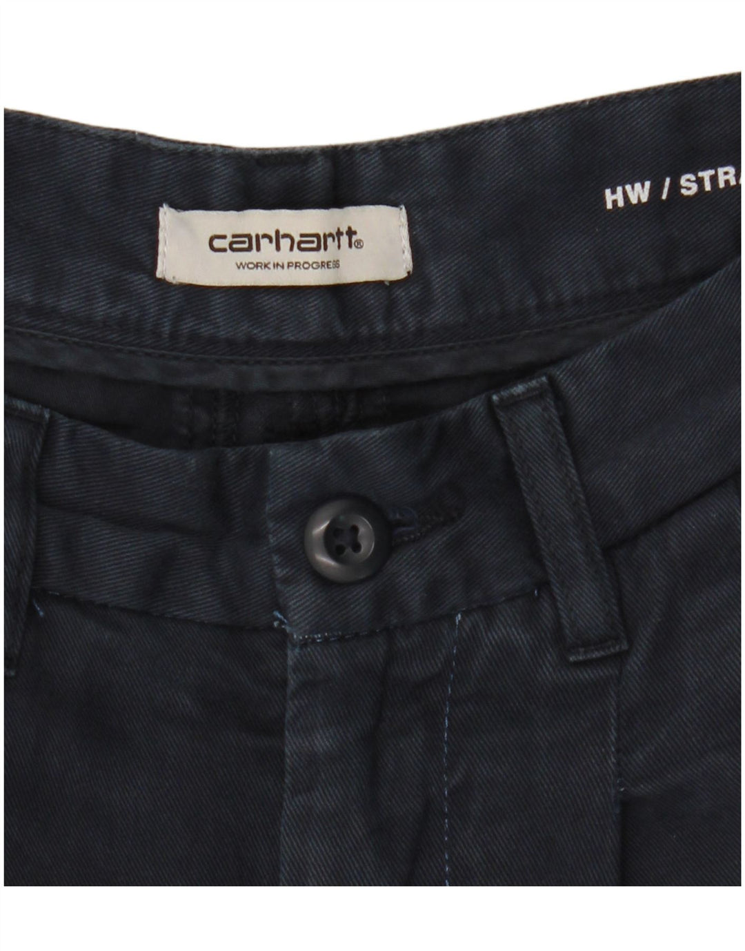 Carhartt Womens Pegged Chino Trousers W26 L28 Navy Blue