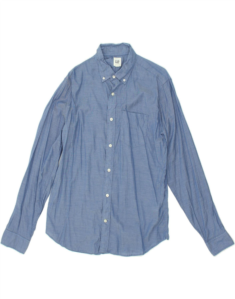 GAP Mens Shirt Medium Blue Cotton | Vintage Gap | Thrift | Second-Hand Gap | Used Clothing | Messina Hembry 