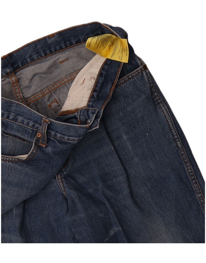 Wrangler Mens Ohio Straight Jeans W34 L30 Blue Cotton