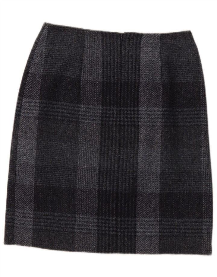 Hobbs Womens Pencil Skirt UK 8 Small W28  Grey Check Wool