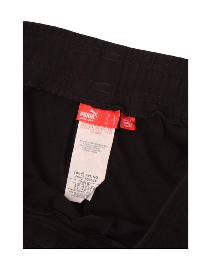 PUMA Womens Tracksuit Trousers UK 14 Large  Black Cotton