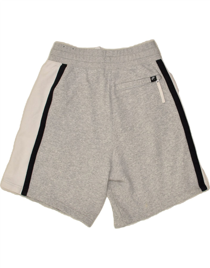 NIKE Mens Sport Shorts Medium Grey Colourblock Cotton | Vintage Nike | Thrift | Second-Hand Nike | Used Clothing | Messina Hembry 