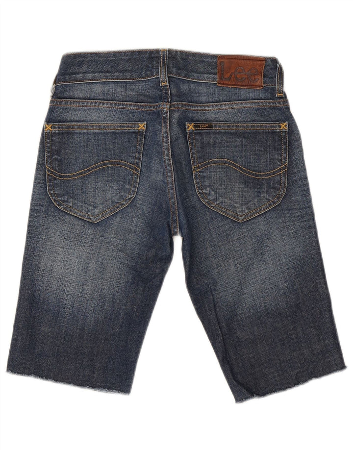 Lee Womens Bermuda Denim Shorts W27 Small Blue