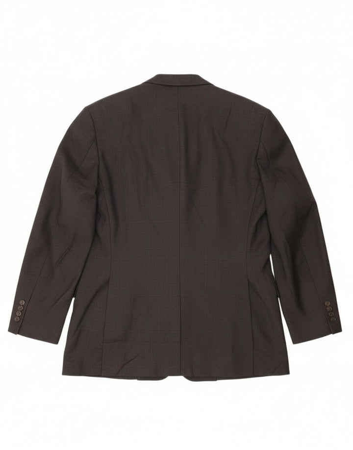 Polo Ralph Lauren Mens Double Breasted Blazer Jacket UK 40 Large Grey Check