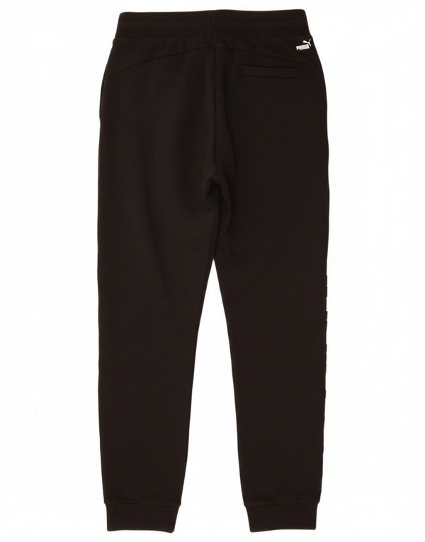 Puma Mens Graphic Tracksuit Trousers Joggers Small Black