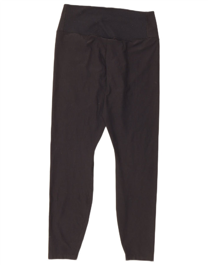 Nike Womens Dri Fit Leggings UK 14 Large  Black Polyester