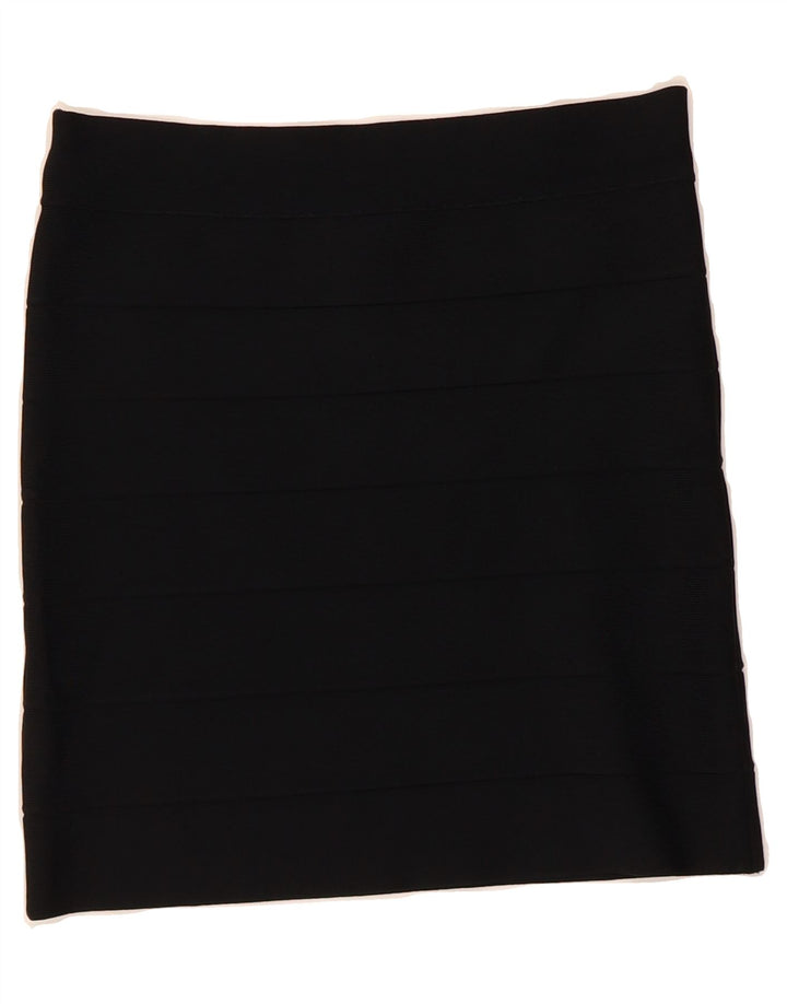 BCBGMAXAZRIA Womens Mini Skirt Large W32  Black Rayon Vintage BCBGMAXAZRIA and Second-Hand BCBGMAXAZRIA from Messina Hembry 