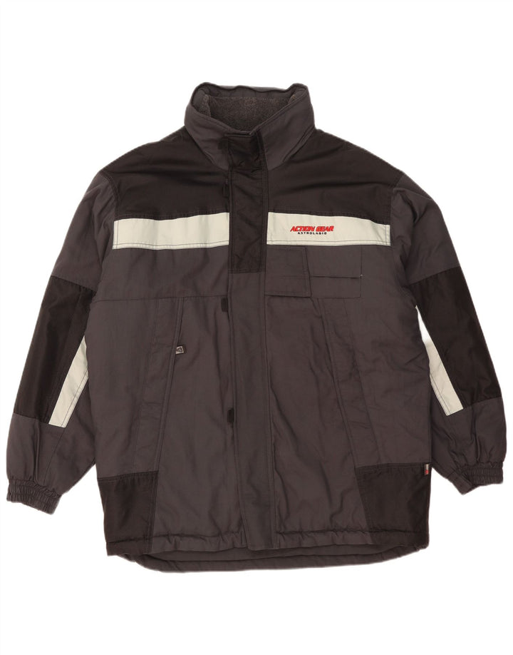 Astrolabio Mens Windbreaker Jacket IT 52 XL Grey Colourblock Polyamide