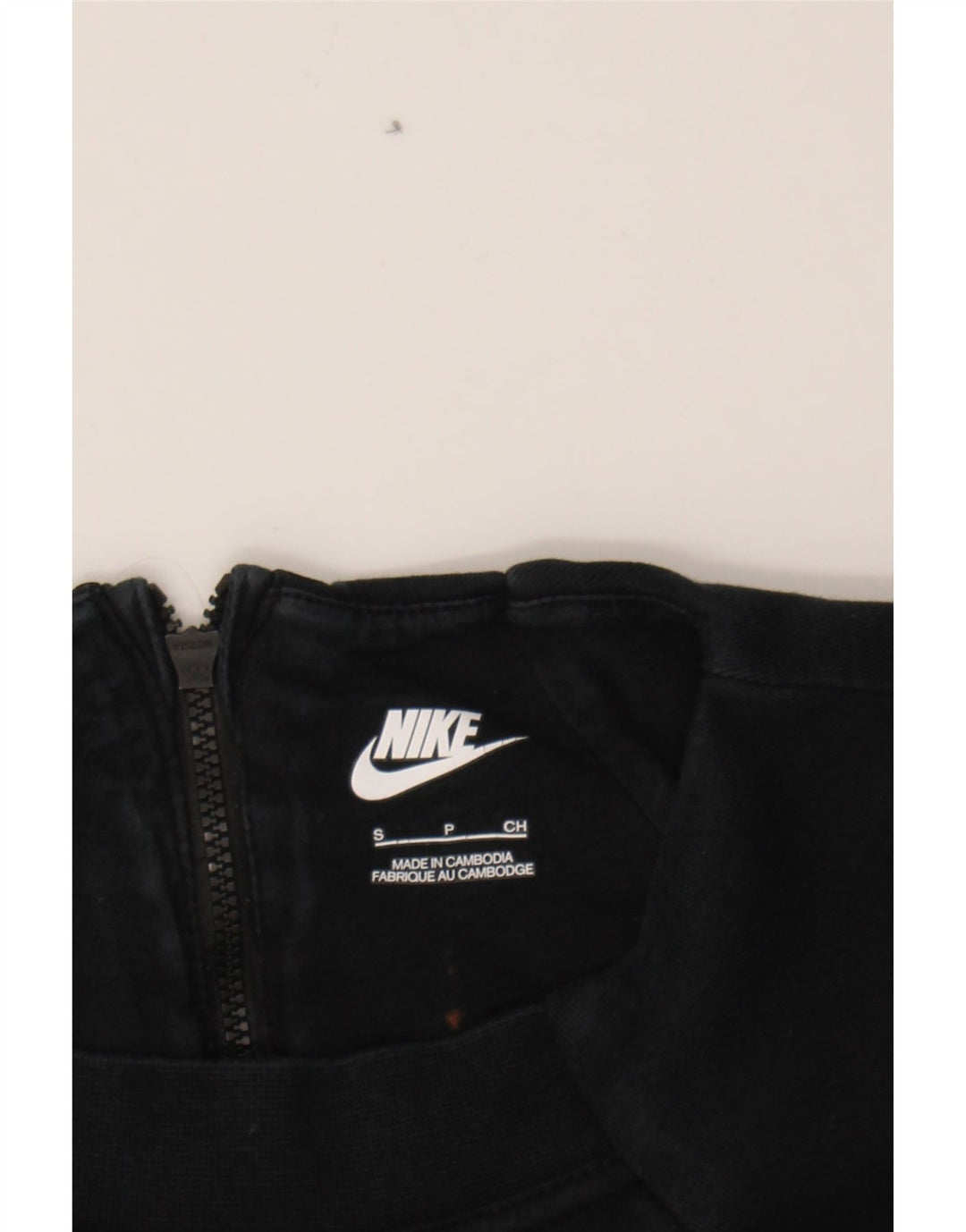 NIKE Womens Oversized Sweatshirt Jumper UK 10 Small Black Colourblock Vintage Nike and Second-Hand Nike from Messina Hembry 