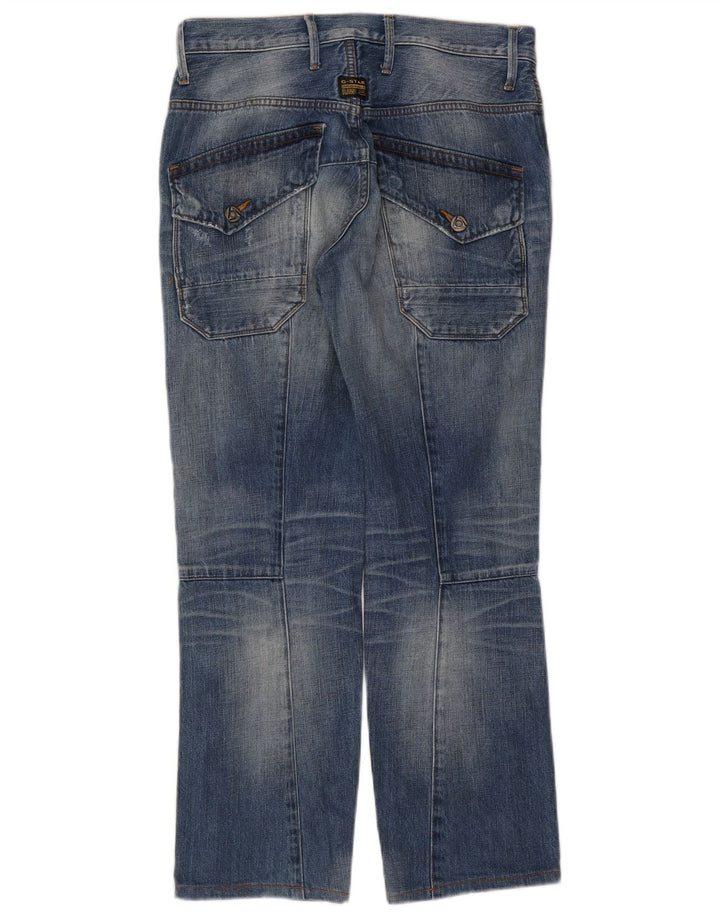 G-Star Mens Straight Jeans W32 L29 Blue Cotton