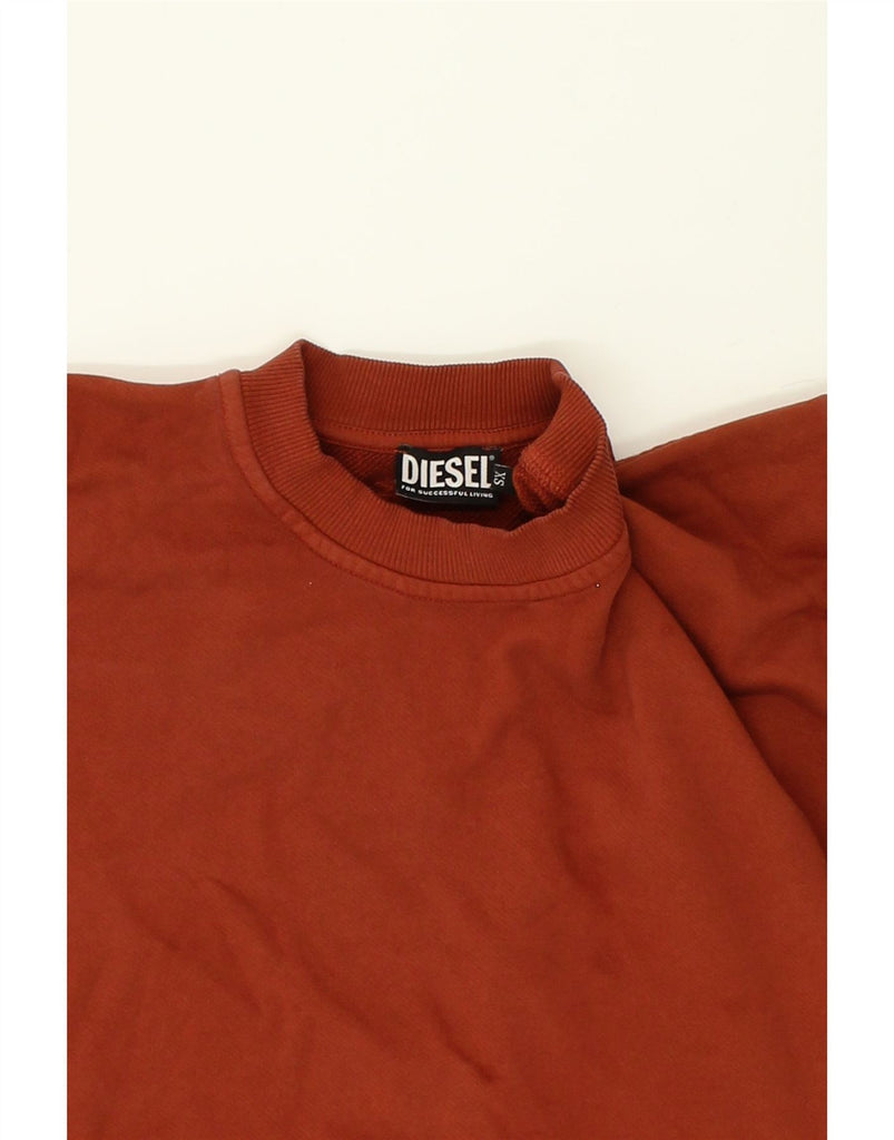 DIESEL Womens Sweatshirt Jumper UK 6 XS Brown Cotton Vintage Diesel and Second-Hand Diesel from Messina Hembry 