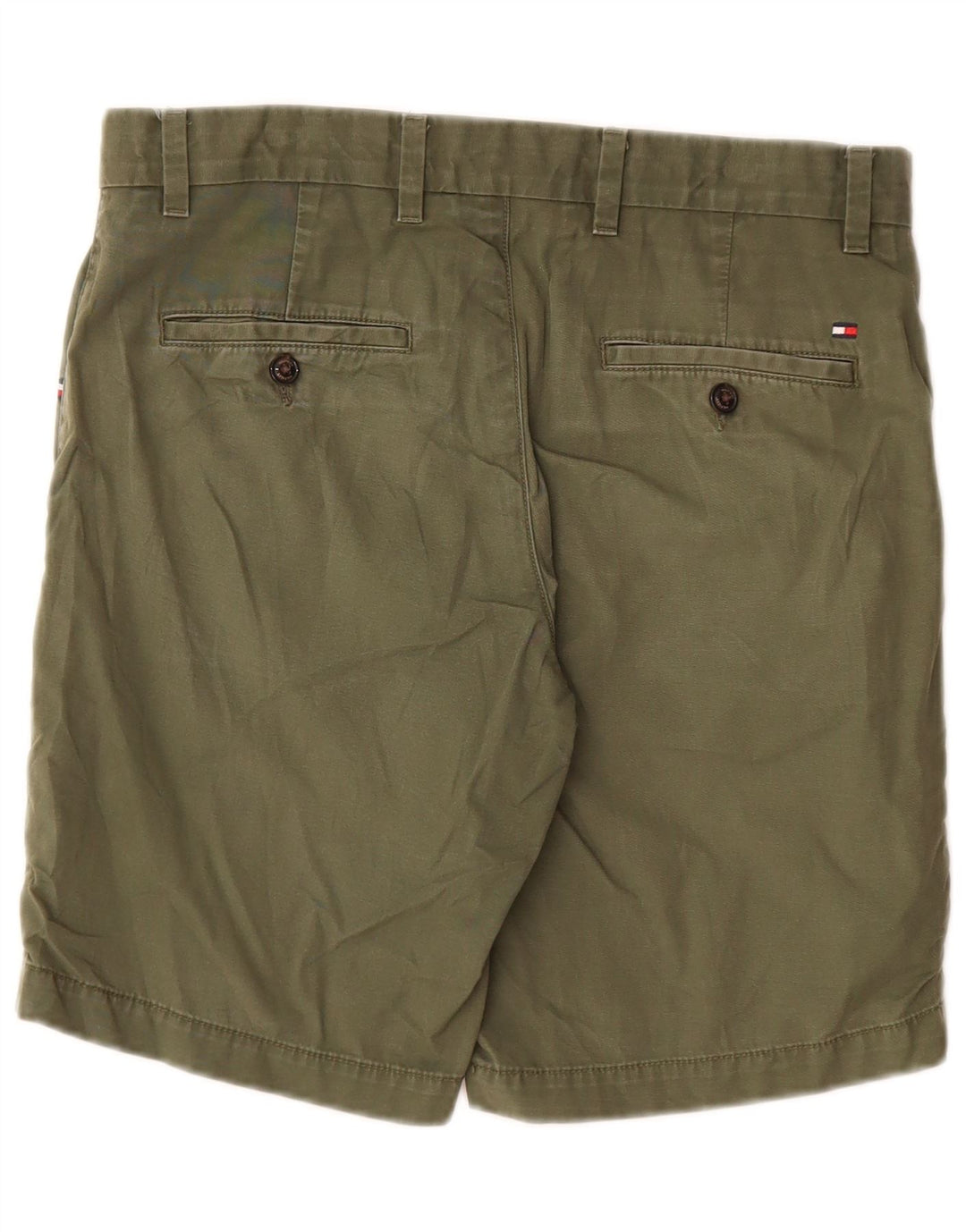 Tommy Hilfiger Mens Chino Shorts W30 Medium Khaki Cotton