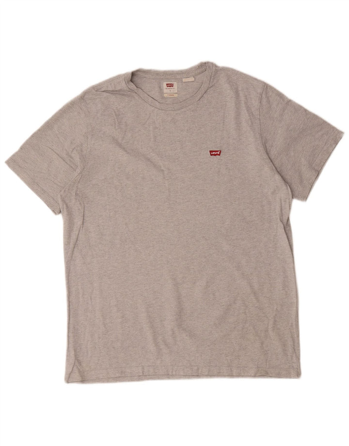 Levi's Mens Standard T-Shirt Top Large Grey Cotton