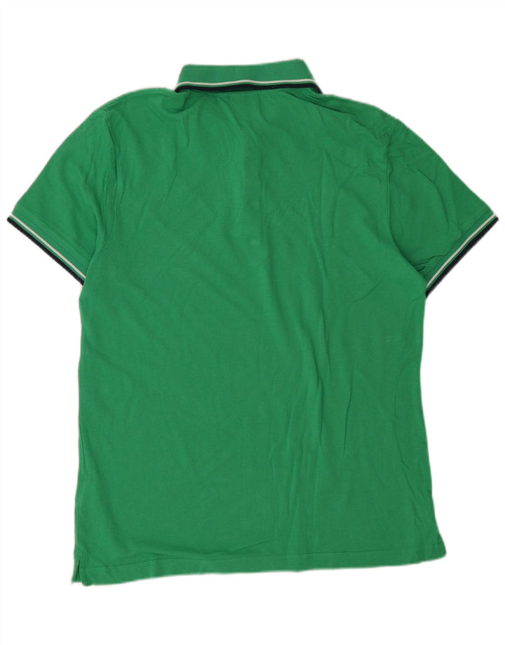 Diadora Mens Polo Shirt Large Green Cotton