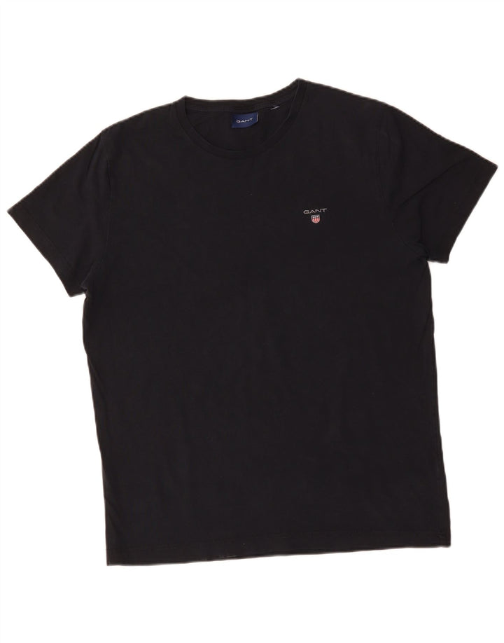 GANT Mens T-Shirt Top Medium Navy Blue Cotton