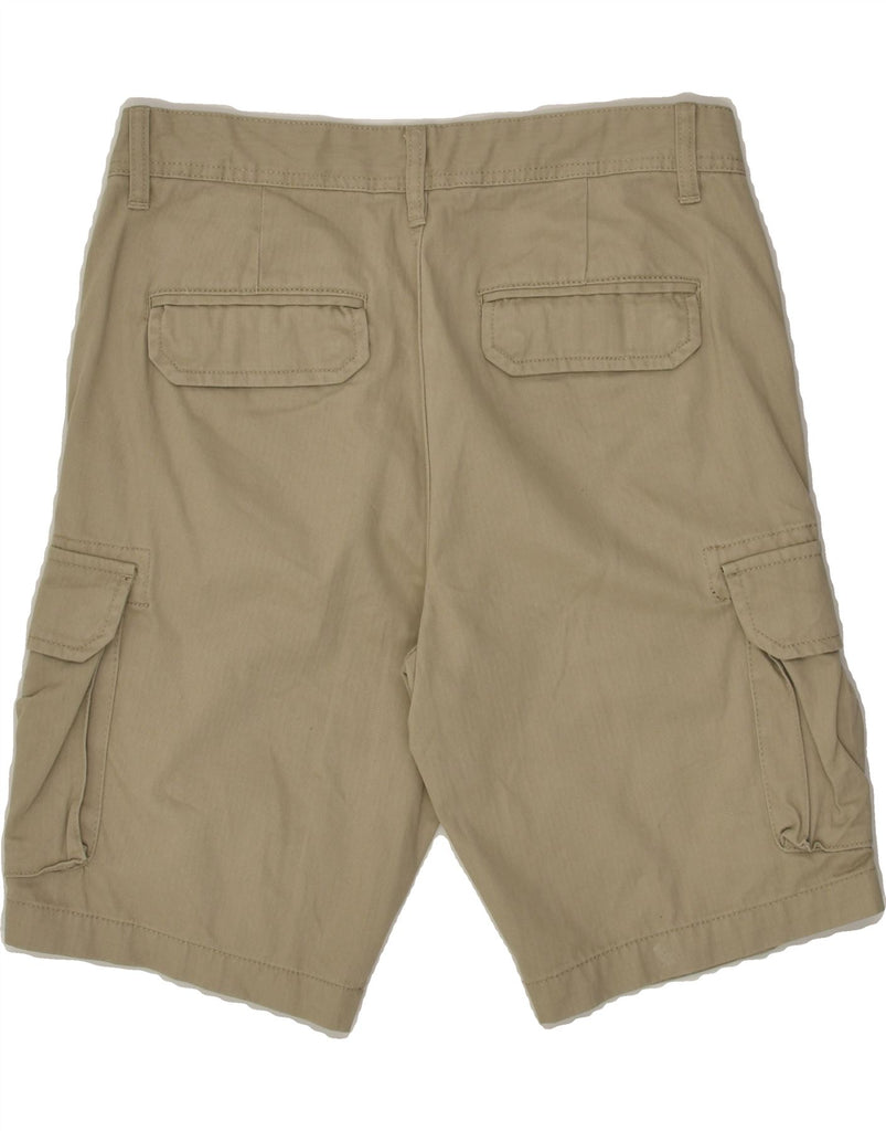 OVS Mens Cargo Shorts IT 48 Medium W33 Beige Cotton | Vintage OVS | Thrift | Second-Hand OVS | Used Clothing | Messina Hembry 