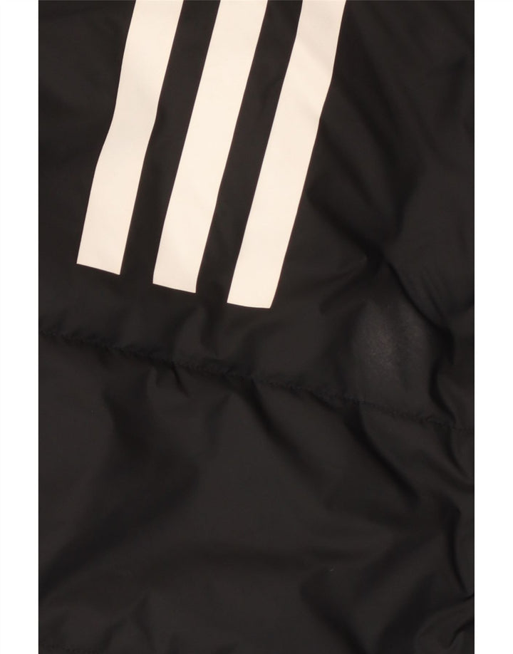Adidas Mens Padded Jacket UK 36 Small Black Polyester