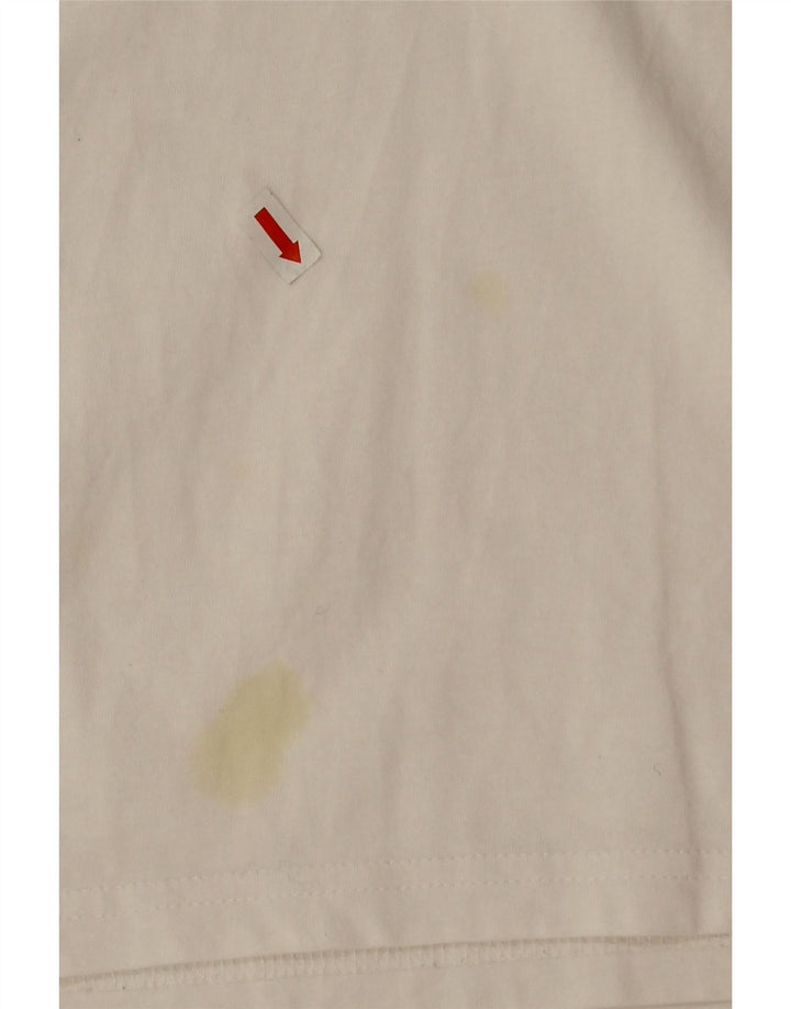 Tommy Hilfiger Mens Graphic T-Shirt Top Large White Cotton