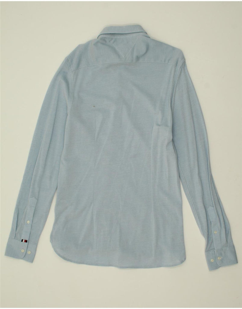 TOMMY HILFIGER Mens Slim Fit Shirt Medium Blue Cotton Vintage Tommy Hilfiger and Second-Hand Tommy Hilfiger from Messina Hembry 