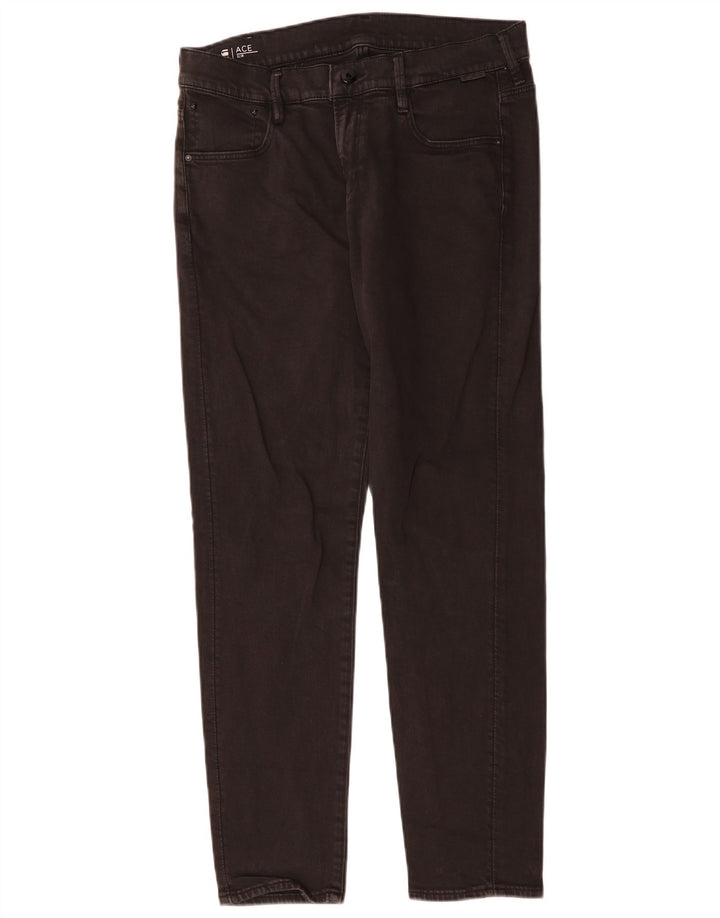 G-Star Womens Ace Slim Jeans W30 L30 Black Cotton