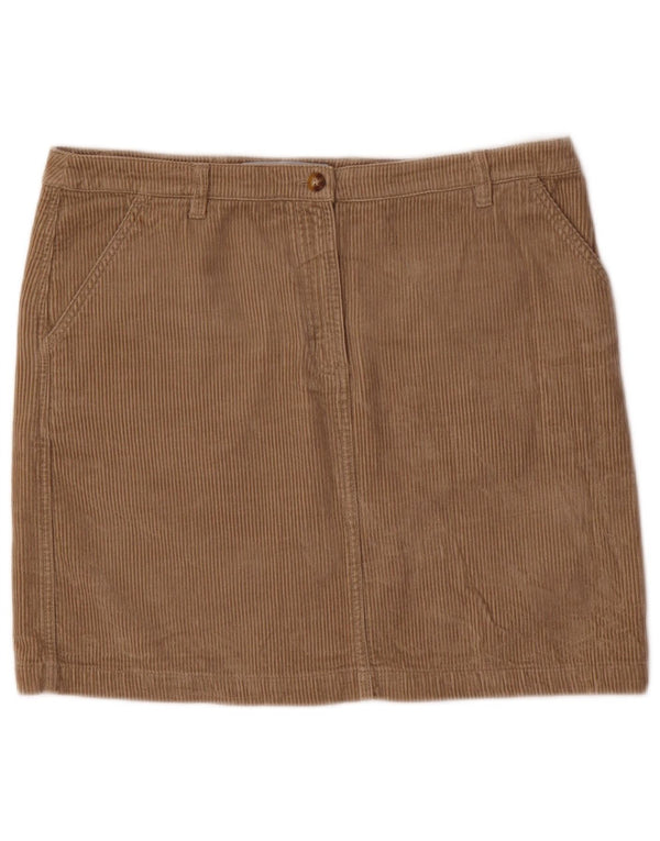 Sergio Tacchini Womens Corduroy Skirt IT 44 Medium W34  Beige Cotton