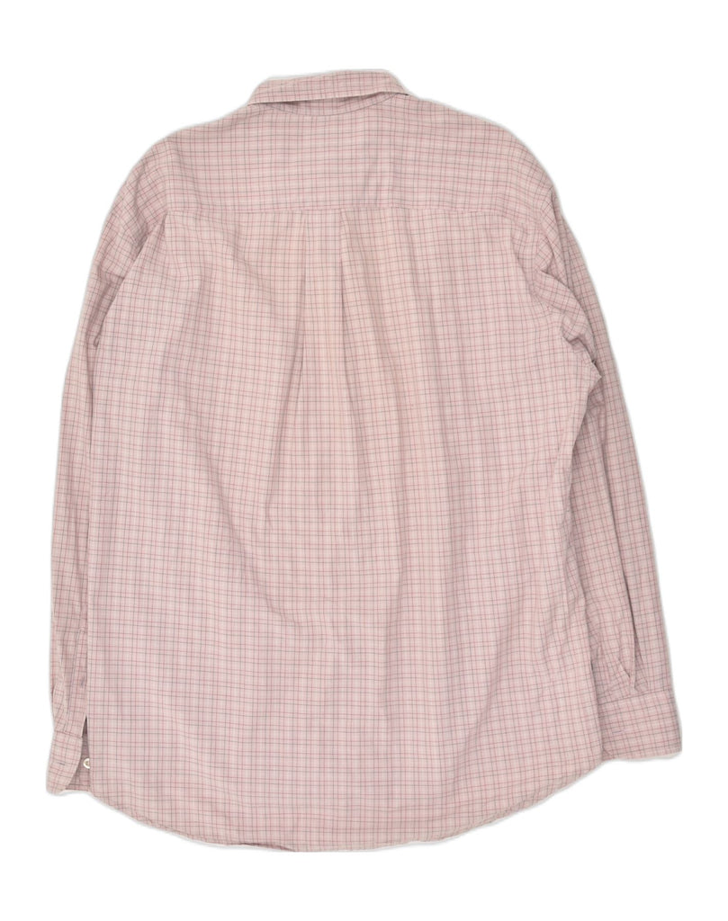 J. CREW Mens Shirt Medium Pink Check Cotton | Vintage J. Crew | Thrift | Second-Hand J. Crew | Used Clothing | Messina Hembry 