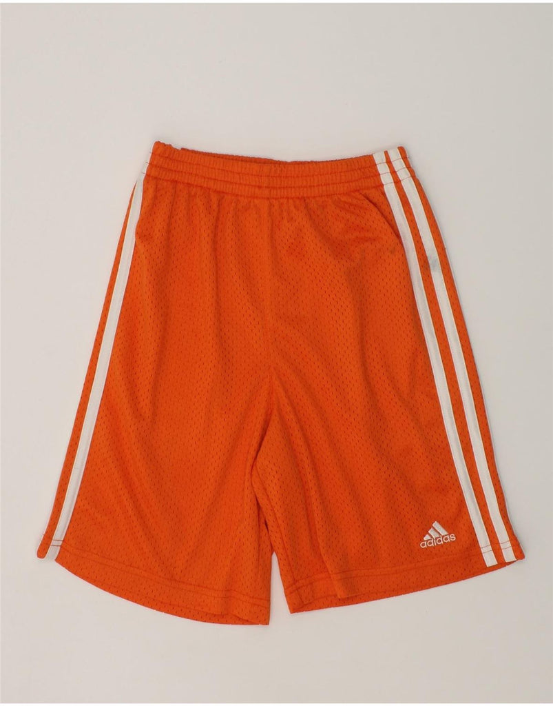 ADIDAS Boys Sport Shorts 6-7 Years Orange Polyester | Vintage Adidas | Thrift | Second-Hand Adidas | Used Clothing | Messina Hembry 