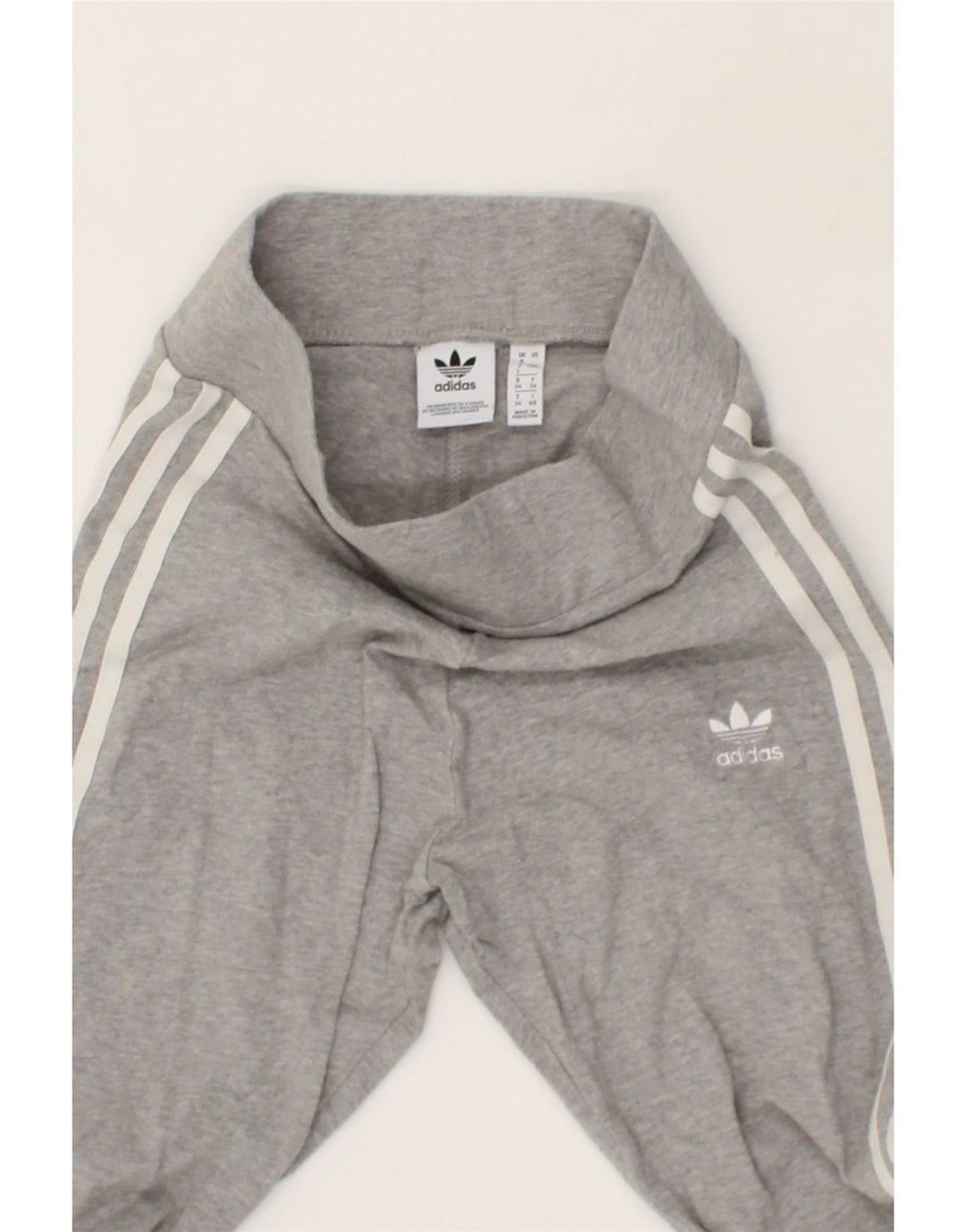 ADIDAS Womens Leggings UK 8 Small Grey Cotton Vintage Adidas and Second-Hand Adidas from Messina Hembry 