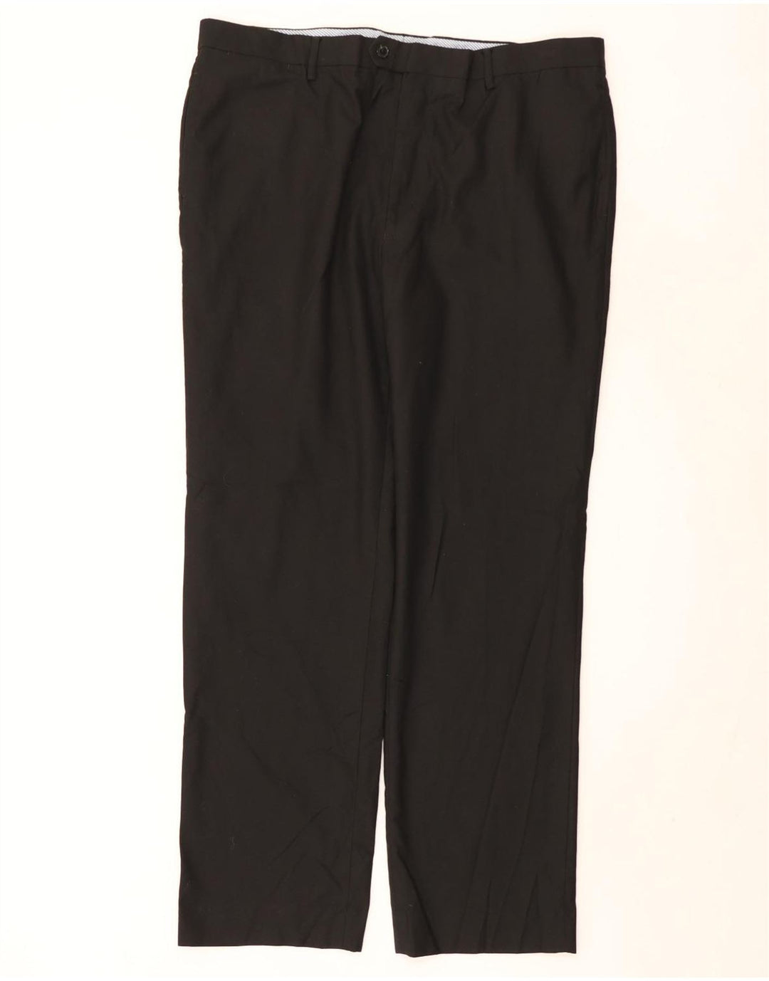 TOMMY HILFIGER Mens Straight Suit Trousers W40 L31 Black Polyester