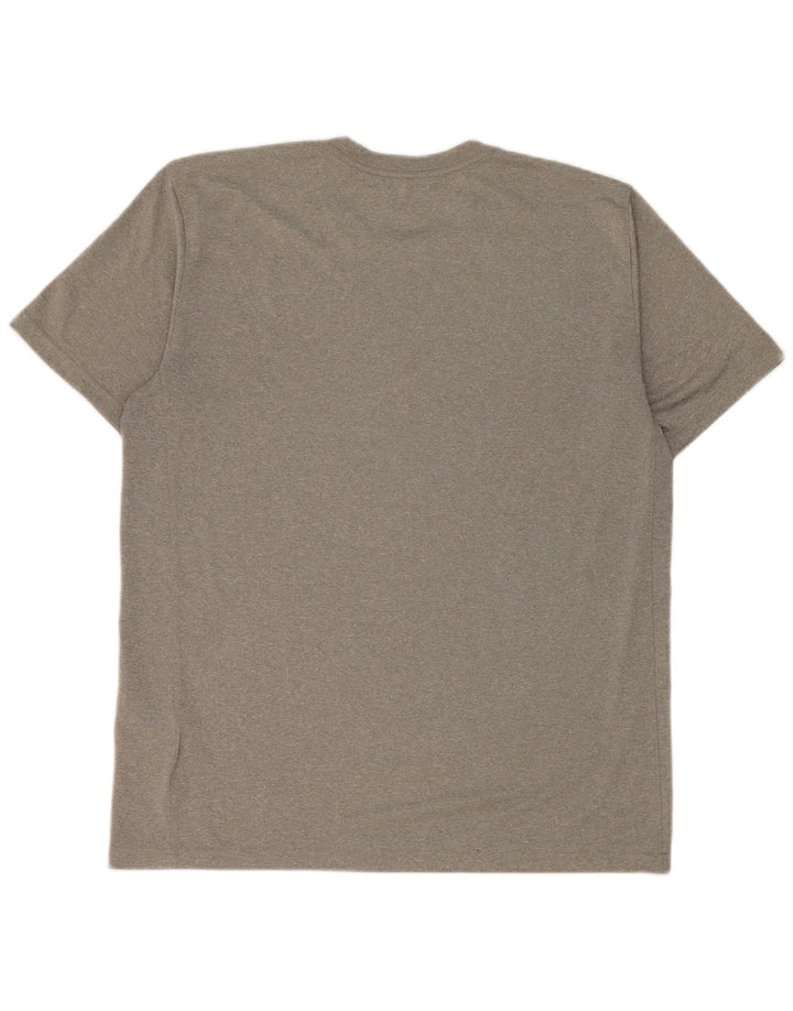 Nike Mens Dri Fit T-Shirt Top Large Grey Polyester