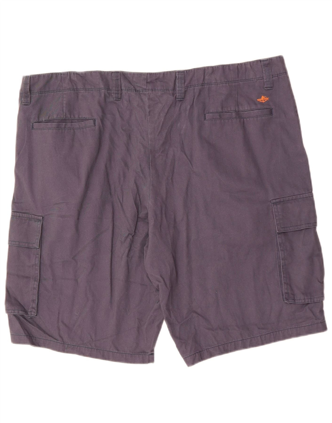 Dockers Mens Cargo Shorts W42 2XL Navy Blue Cotton