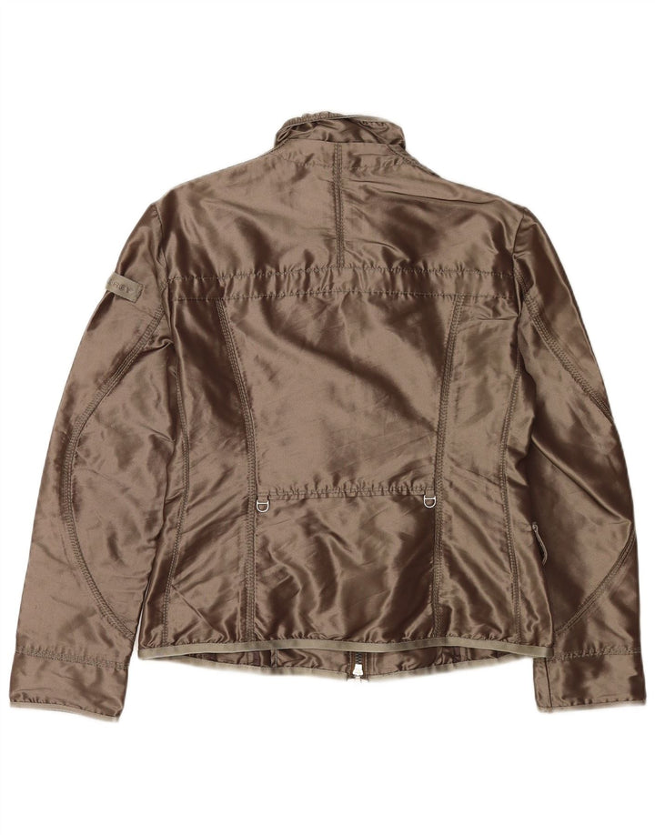 PEUTEREY Womens Utility Jacket IT 42 Medium Khaki Polyester