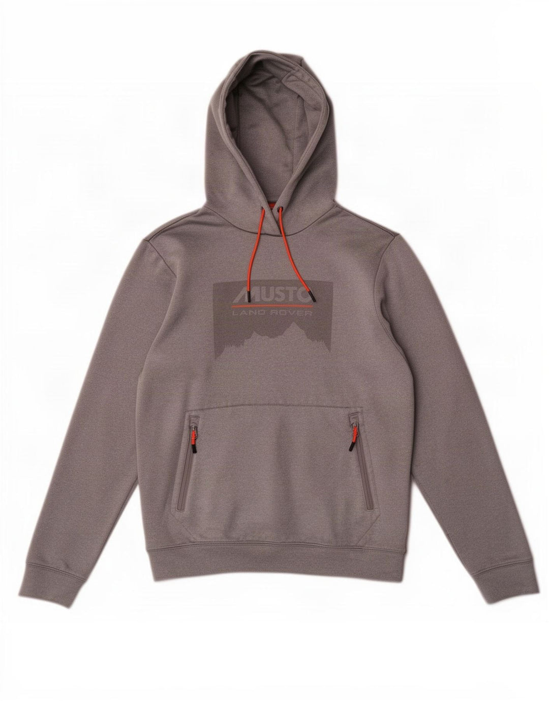 Musto Mens Graphic Hoodie Jumper Medium Grey Polyester