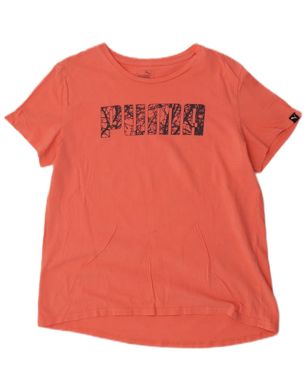Puma Womens Graphic T-Shirt Top UK 16 Large Pink