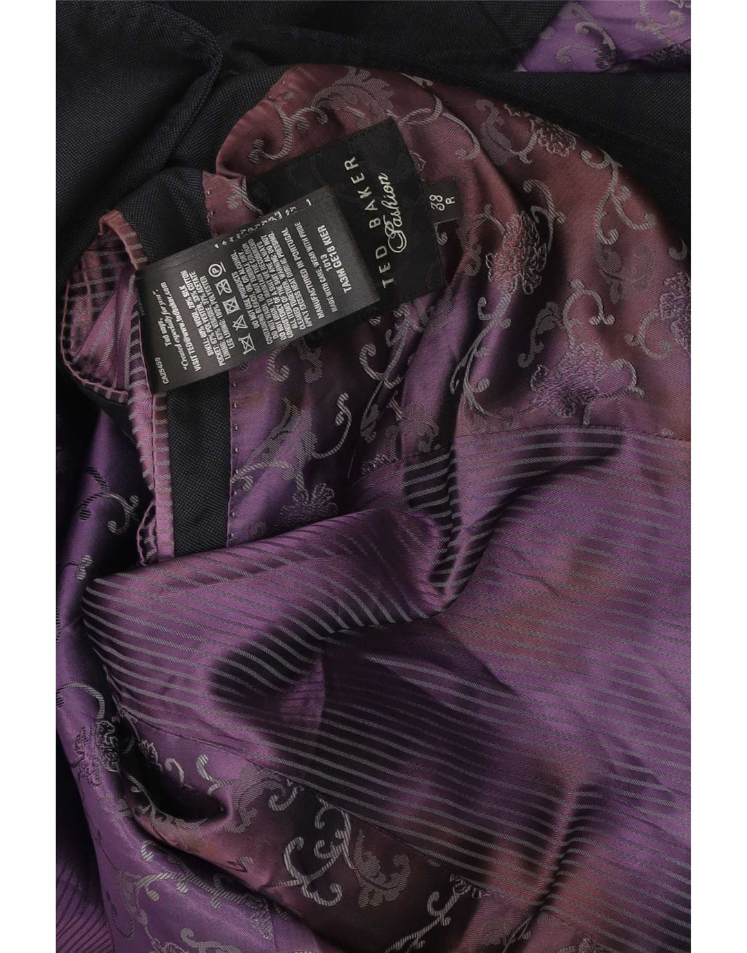 Ted Baker Mens 1 Button Blazer Jacket UK 38 Medium Black Wool