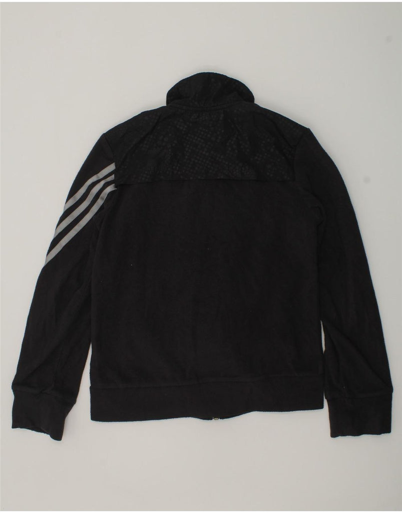 ADIDAS Girls Fleece Jacket 11-12 Years Black Polyester | Vintage Adidas | Thrift | Second-Hand Adidas | Used Clothing | Messina Hembry 