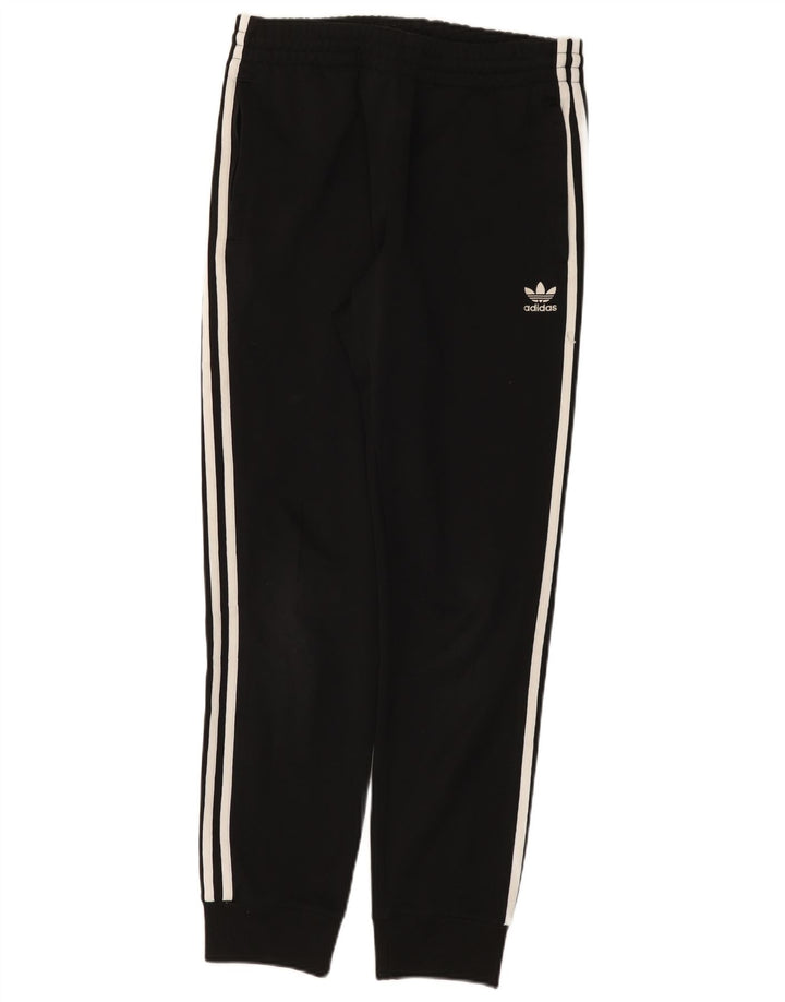Adidas Mens Tracksuit Trousers Joggers Medium Black Polyester Sports