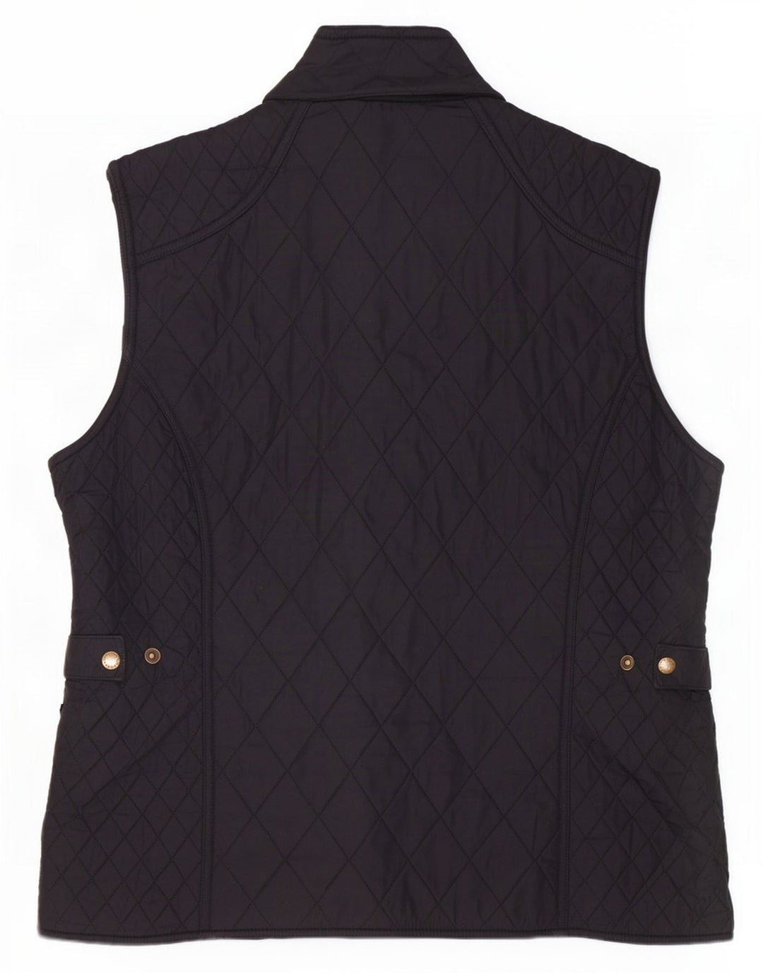 Barbour Womens Quilted Gilet UK 16 Large Black Polyester Classic