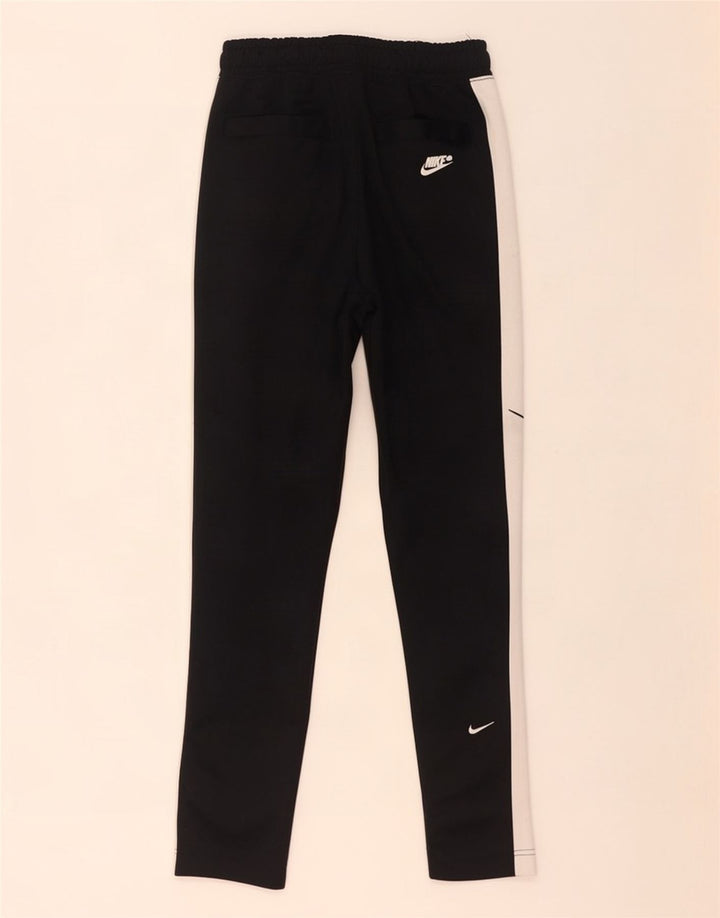 Nike Mens Swoosh Tracksuit Trousers Small Black Colourblock Polyester