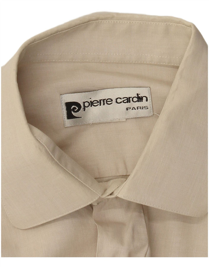 Pierre Cardin Mens Formal Shirt Large Beige