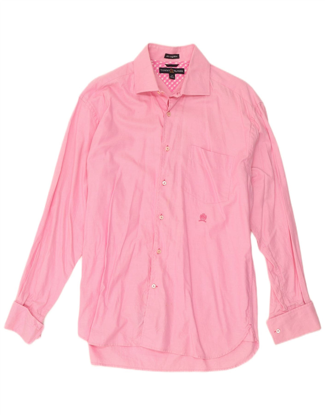 Tommy Hilfiger Mens Polo Shirt Large Pink Cotton