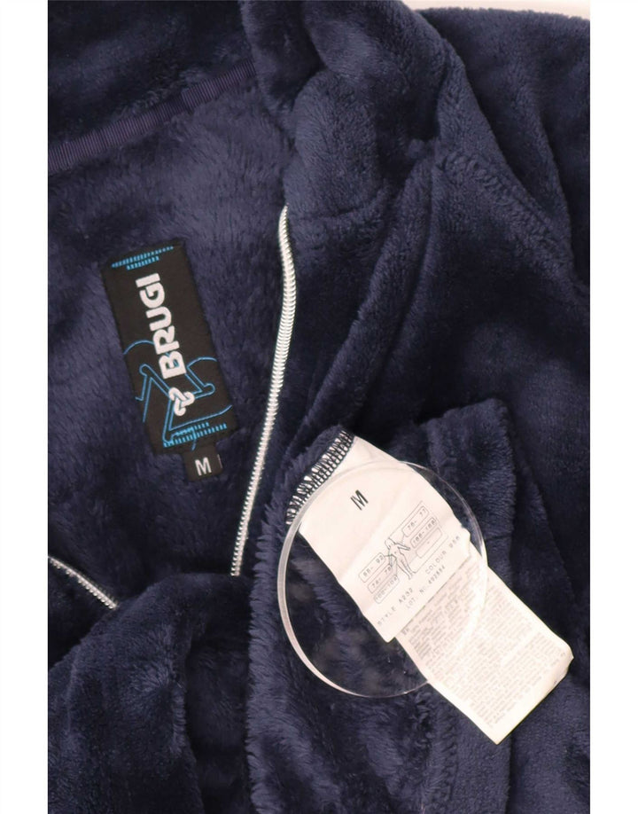 Brugi Womens Fleece Jacket UK 14 Medium Navy Blue Polyester