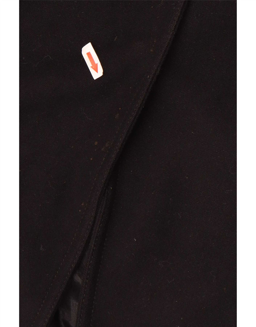 Benetton Womens Overcoat UK 14 Medium Black Wool