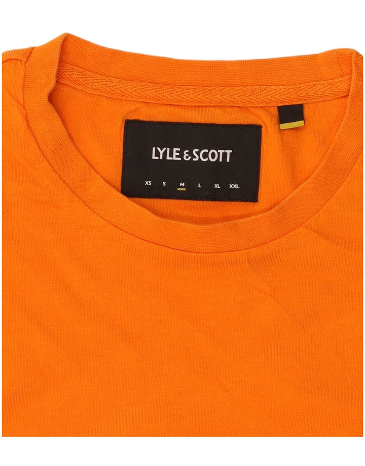 Lyle & Scott Mens T-Shirt Top Medium Orange