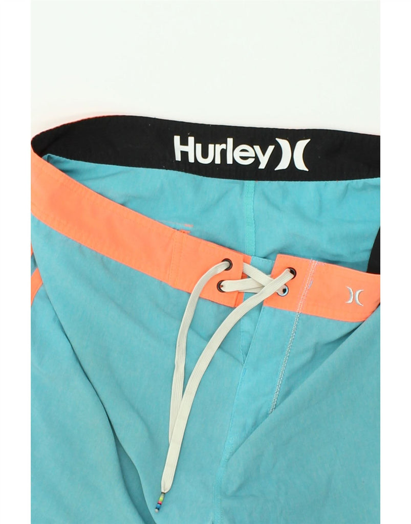 HURLEY Mens Swimming Shorts Large Blue | Vintage Hurley | Thrift | Second-Hand Hurley | Used Clothing | Messina Hembry 