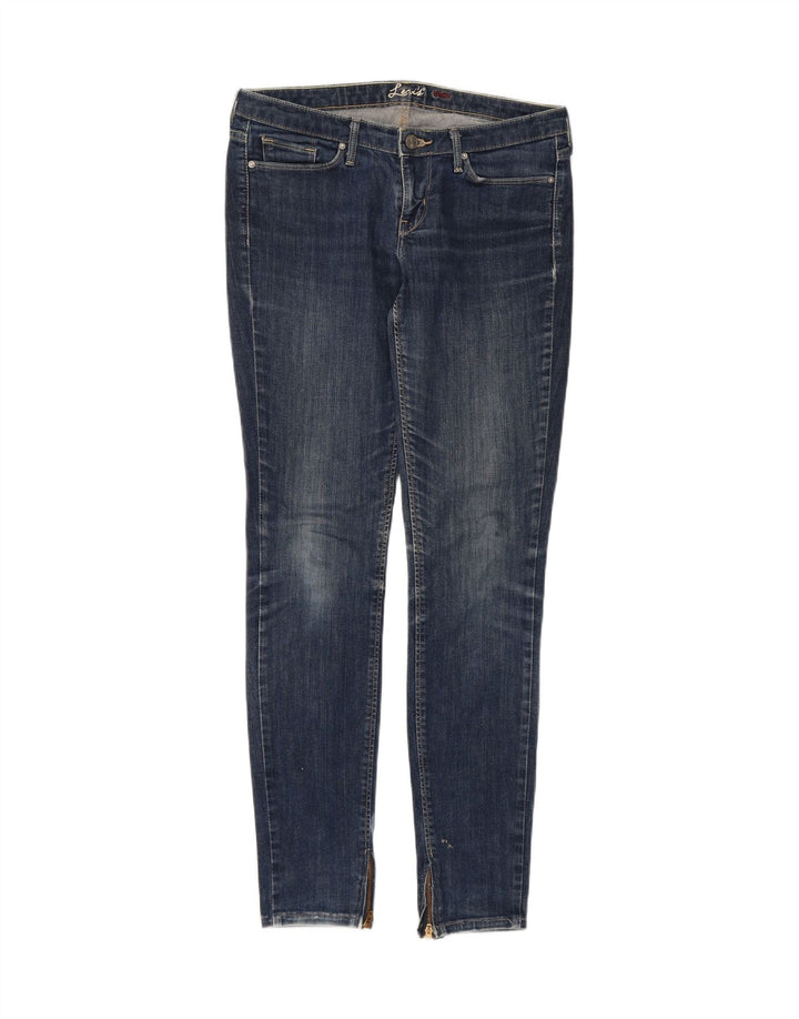 LEVI'S Womens Skinny Jeans W29 L31 Navy Blue Cotton Vintage Levi's and Second-Hand Levi's from Messina Hembry 