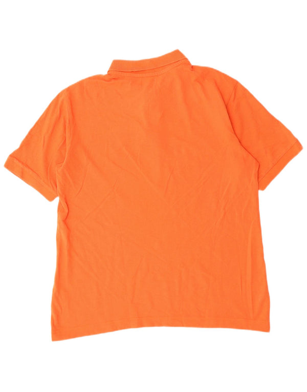 Kappa Mens Polo Shirt Medium Orange Cotton