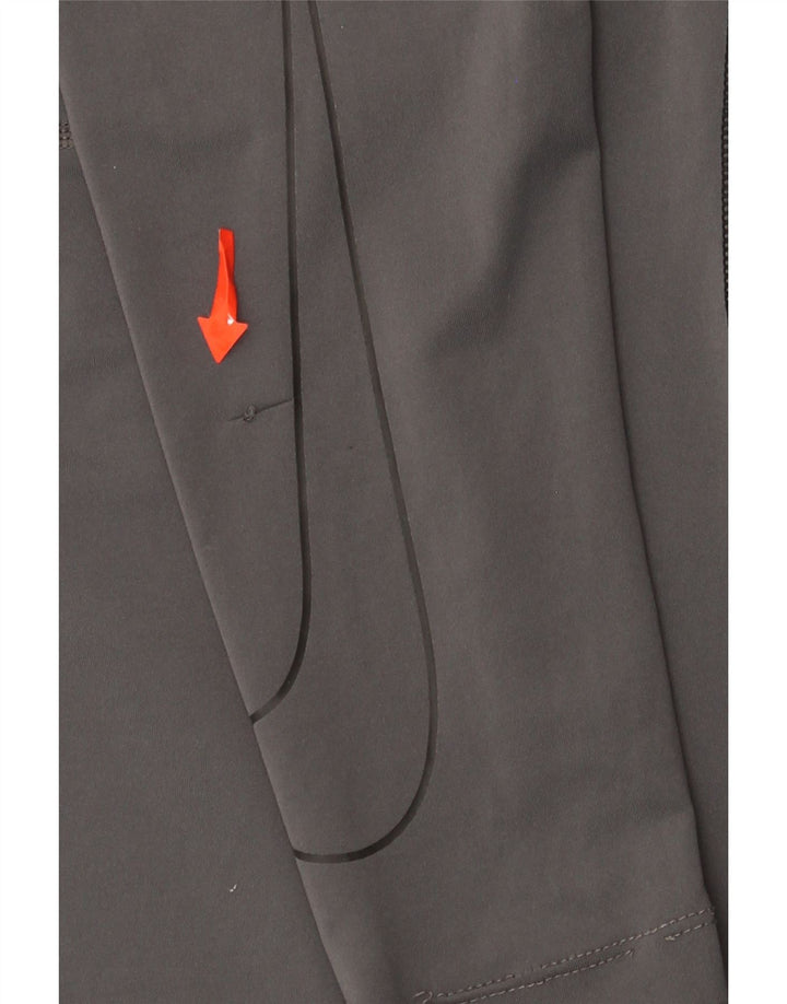 Nike Mens Dri Fit Top Long Sleeve Medium Grey Polyester